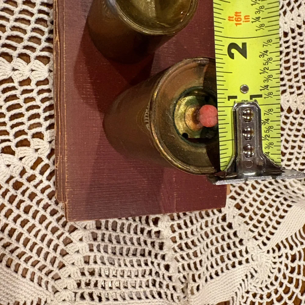 Vintage B.C.A. Denmark brass oil lamps